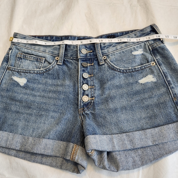 Lucky Brand Size 6 Women's Blue Denim Short - Picture 4 of 10